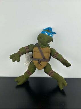 Teenage Mutant Ninja Turtles TMNT 2004 Vintage Leonardo 7” Spin Master Plush